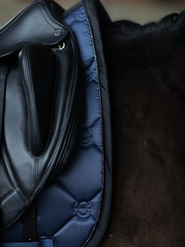 Dressage Saddle Pad Dark Venice Cob