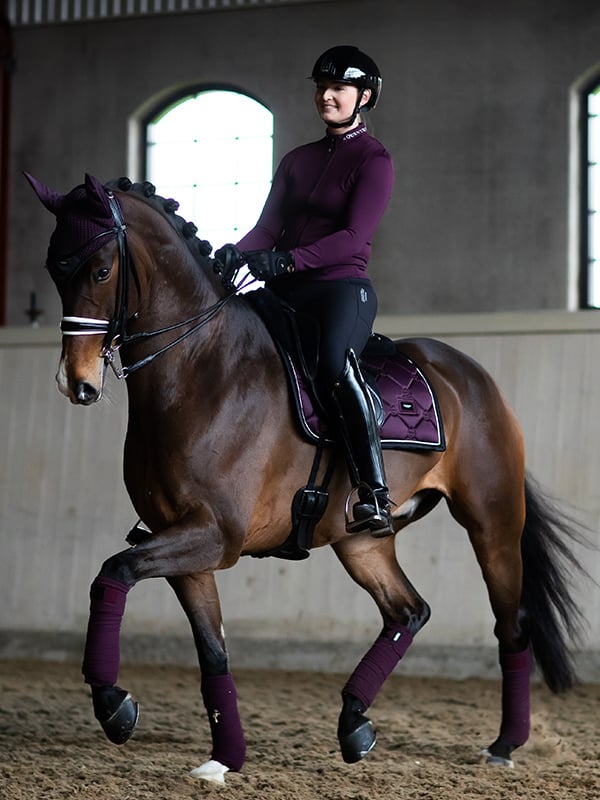 Dressage Saddle Pad Black Raven Full