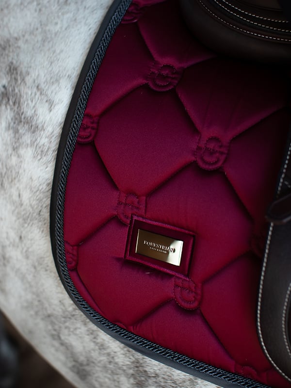 Dressage Saddle Pad Dark Bordeaux Cob