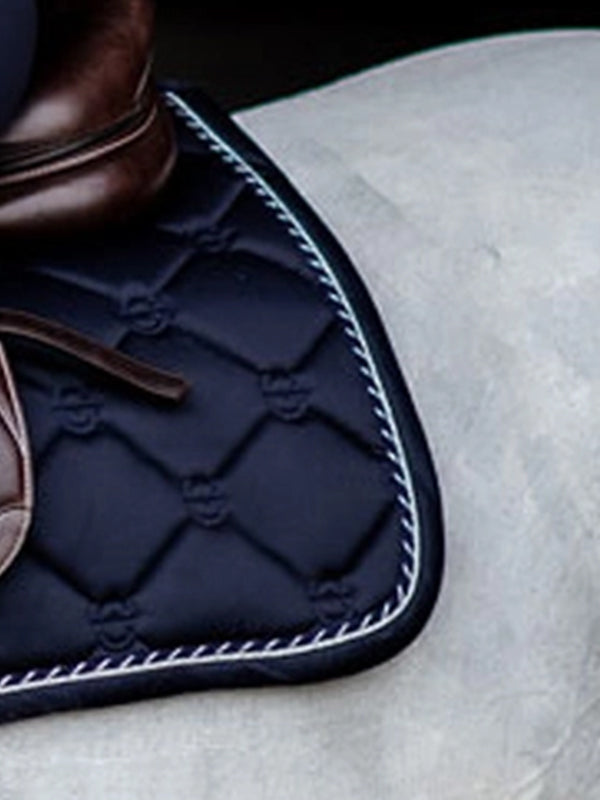 Dressage Saddle Pad Midnight Blue Without Badge Cob
