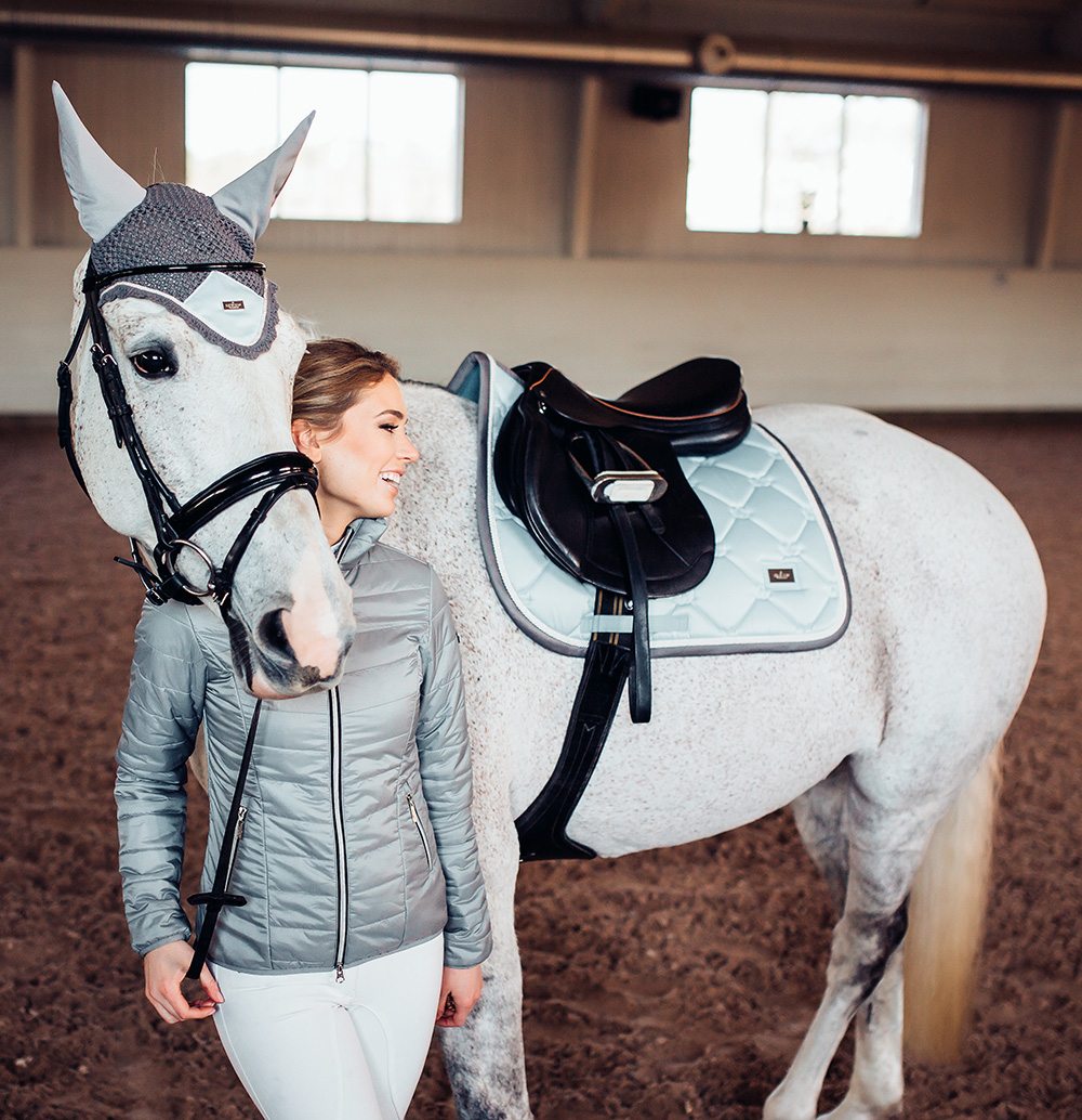 Jump Saddle Pad Ice Blue Full