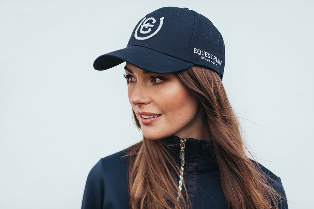 Cap Navy Silver Cotton