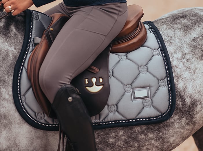 Jump Saddle Pad Crystal Grey Pony