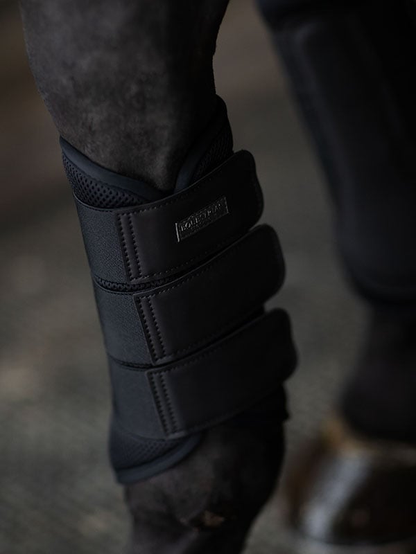 Classic Mesh Brushing Boots All Black vue 4