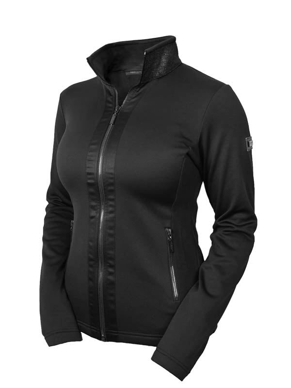 Fleece Jacket All Black Glimmer