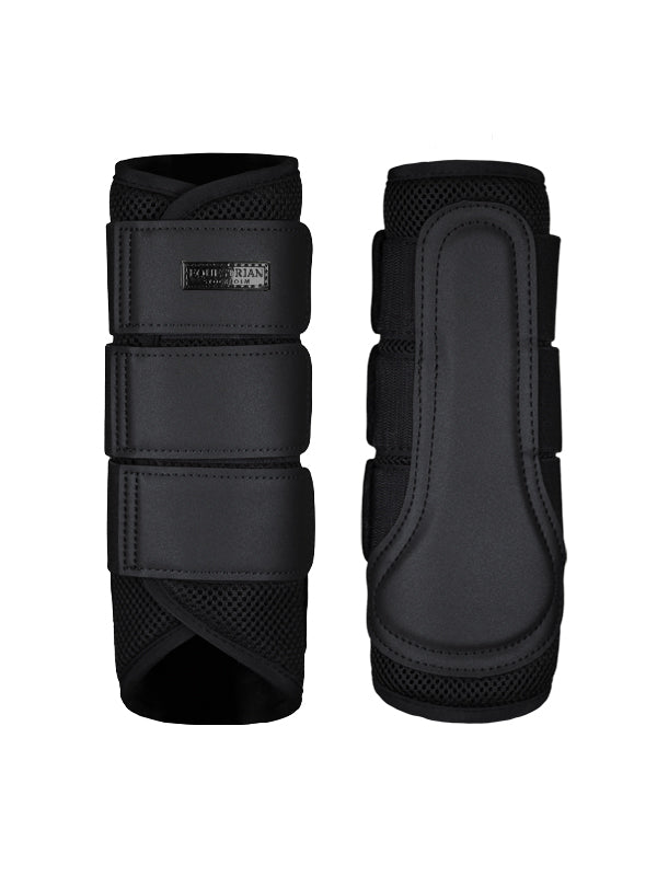 Classic Mesh Brushing Boots All Black vue 1