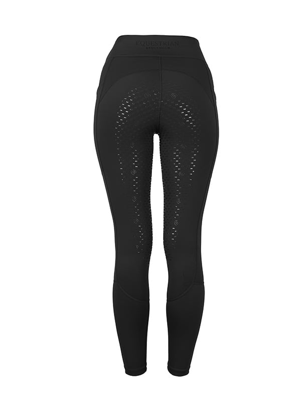 Riding Tights Dressage Movement All Black vue 5