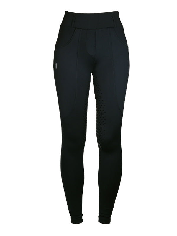 Riding Compression Breeches Dressage Supreme All Black