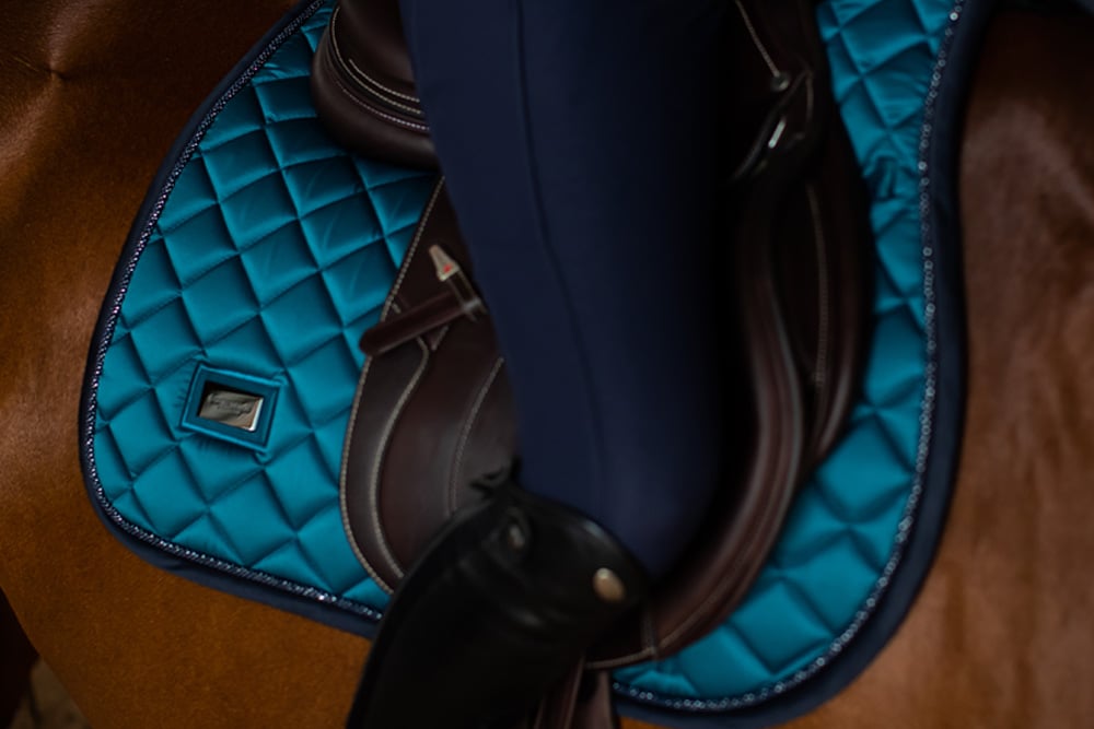 Jump Saddle Pad Aurora Blues Full vue 3