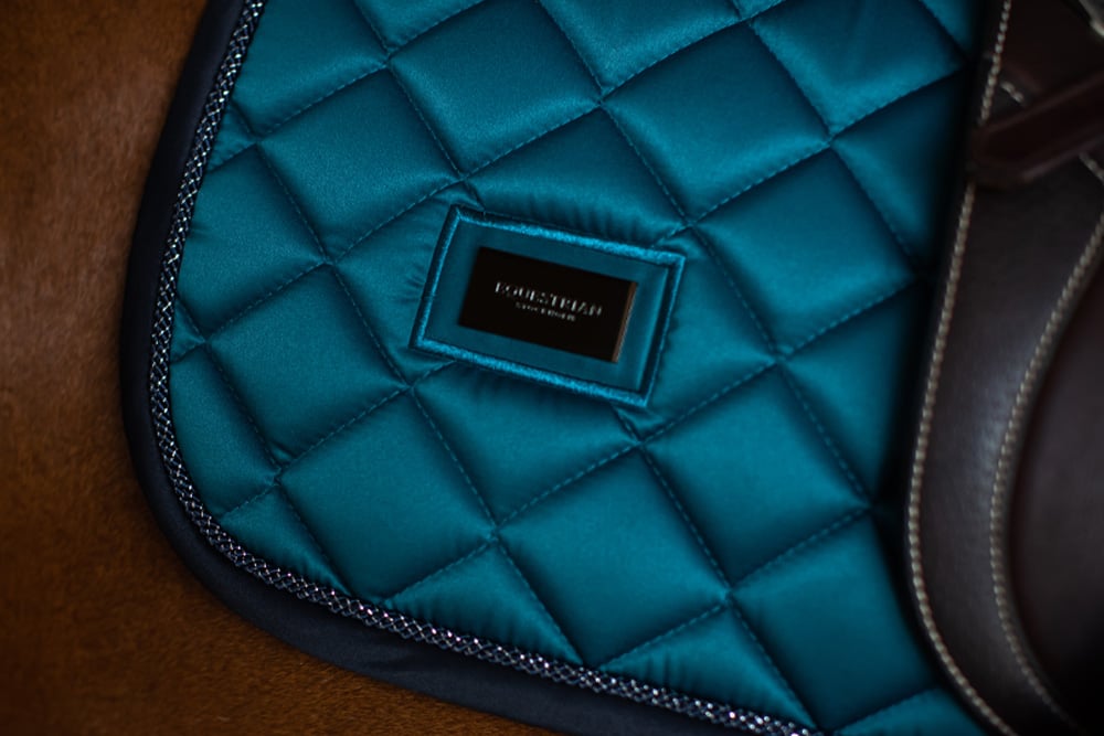 Jump Saddle Pad Aurora Blues Full vue 5