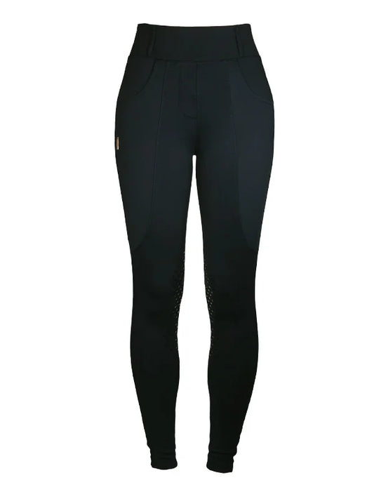 Riding Compression Breeches Jump Supreme Black Gold
