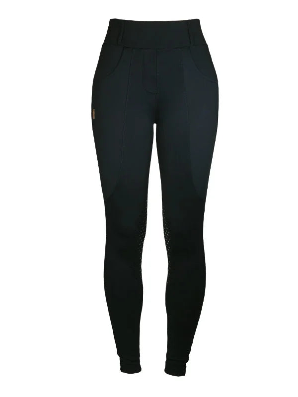 Riding Compression Breeches Jump Supreme Black Gold