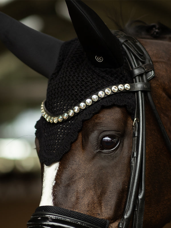 Padded Ear Bonnet Clean Black