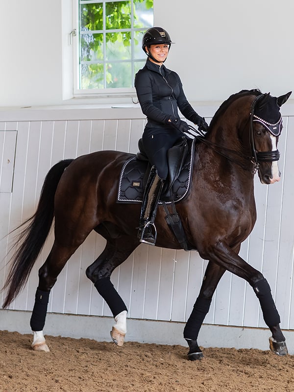 Riding Compression Breeches Dressage Supreme Black Edition