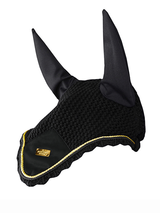 Ear Bonnet Black Gold