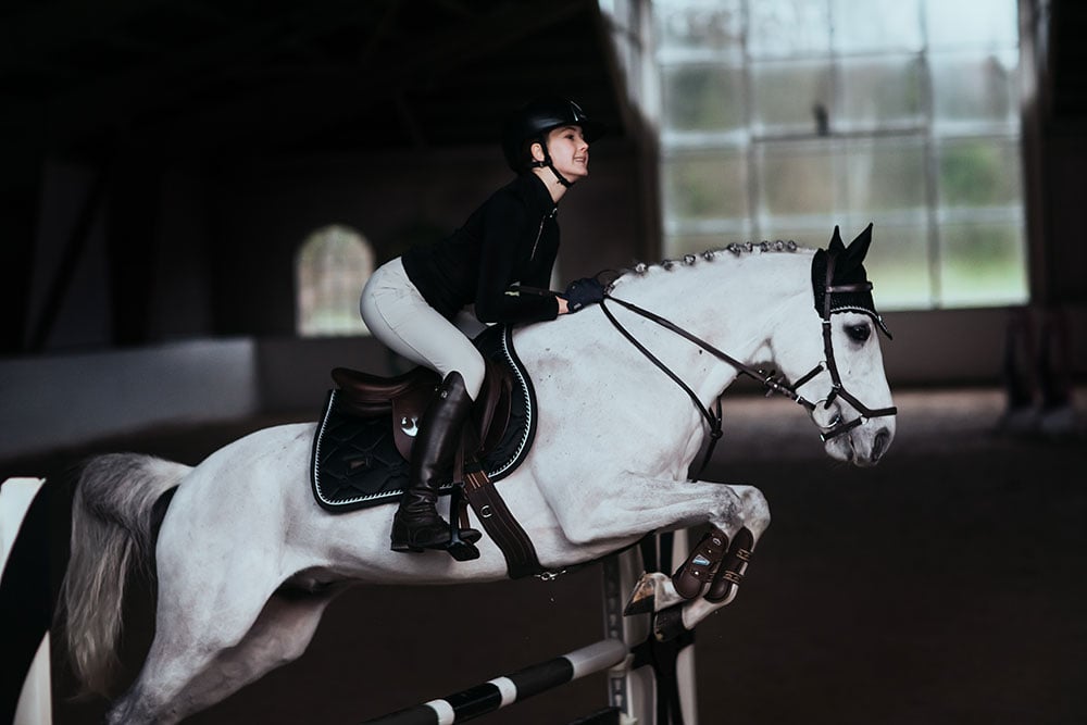 Jump Saddle Pad Black Edition Pony vue 5