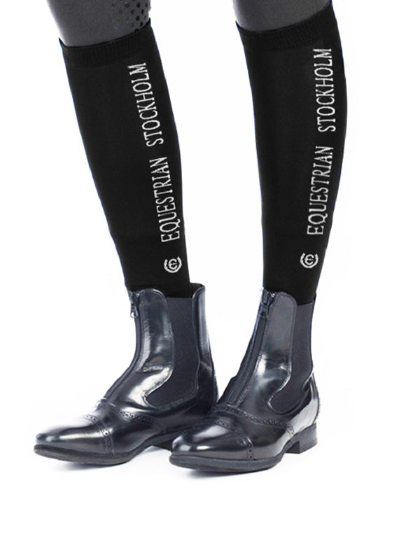Riding Socks Bamboo Blend Black Edition vue 1