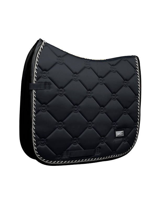 Dressage Saddle Pad Black Edition Cob vue 1