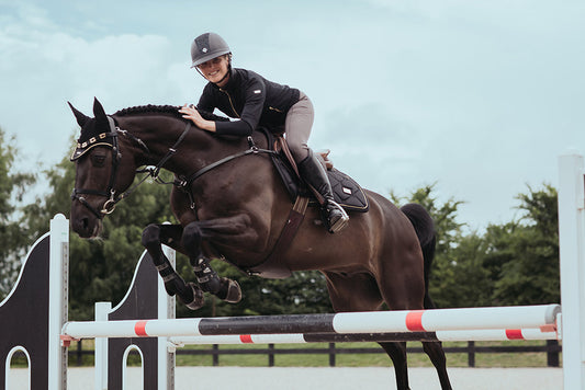 Jump Saddle Pad Black Gold Full