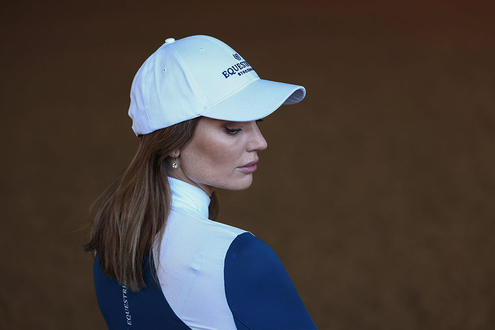Cap White Blue Meadow