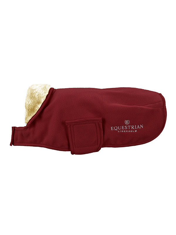 Fleece Dog Rug Bordeaux vue 1