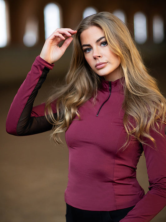 Air Breeze Top Bordeaux