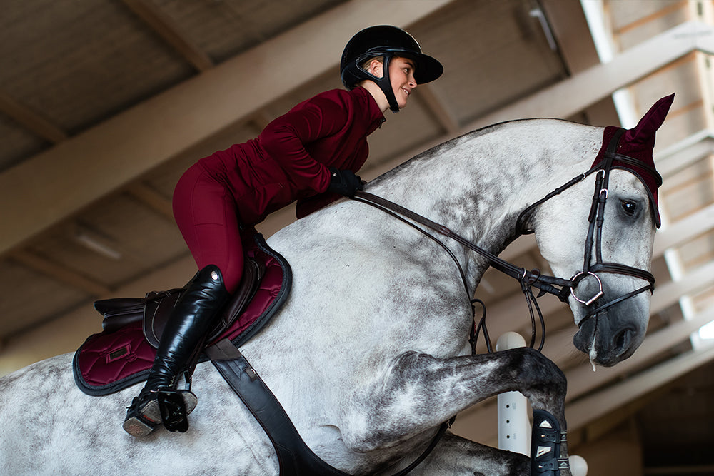 Riding Breeches Jump Elite Bordeaux vue 6