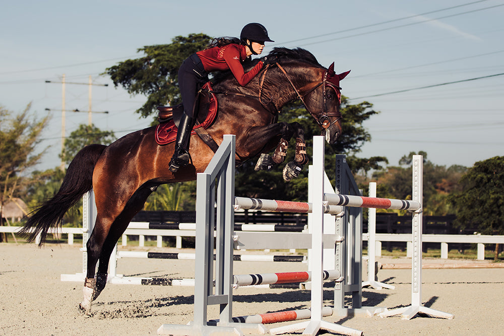 Jump Saddle Pad Bordeaux Full vue 5