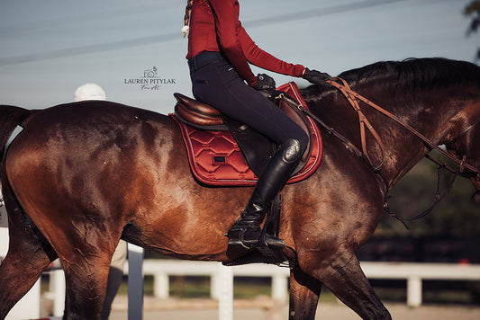 Jump Saddle Pad Bordeaux Full