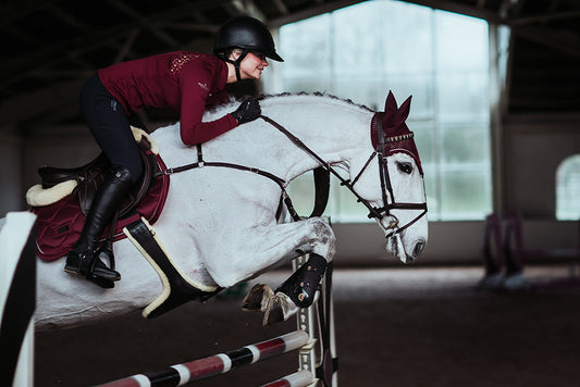 Jump Saddle Pad Bordeaux Full