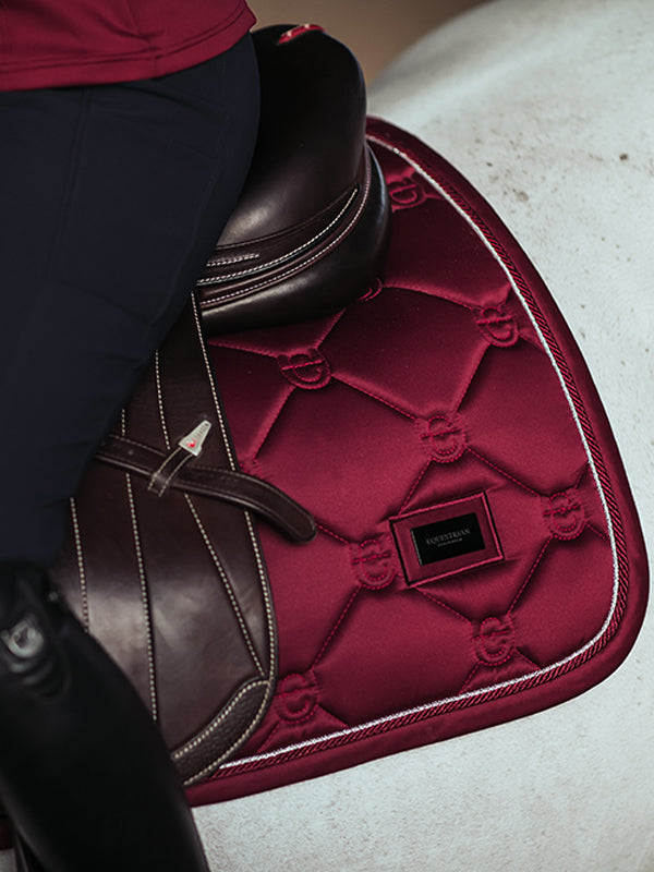 Jump Saddle Pad Bordeaux Full vue 2