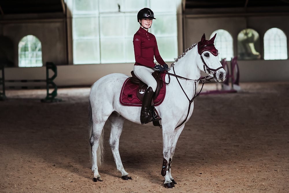 Jump Saddle Pad Bordeaux Pony