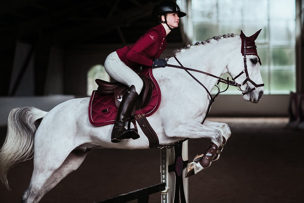 Jump Saddle Pad Bordeaux Pony vue 3