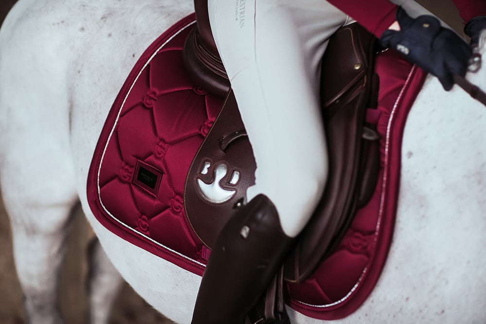 Jump Saddle Pad Bordeaux Pony vue 5