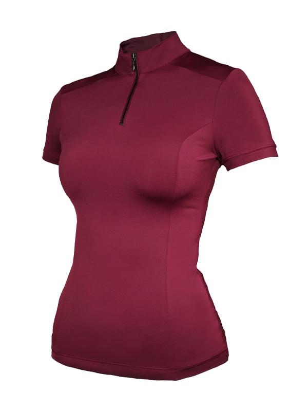 UV Protection Top Short Sleeve Bordeaux