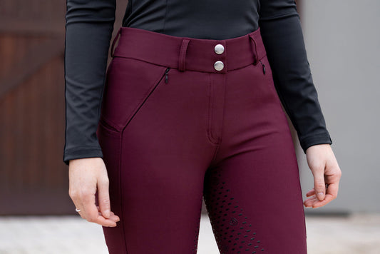 Riding Breeches Dressage Elite Merlot