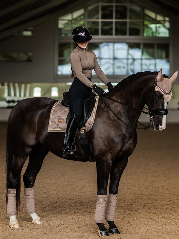 Dressage Saddle Pad Champagne Full