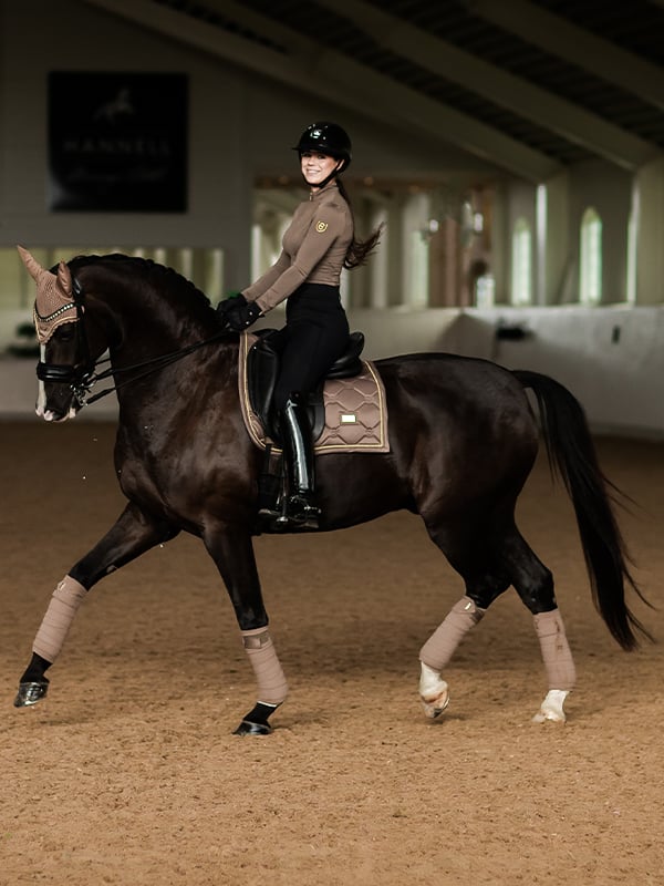 Dressage Saddle Pad Champagne Full vue 3
