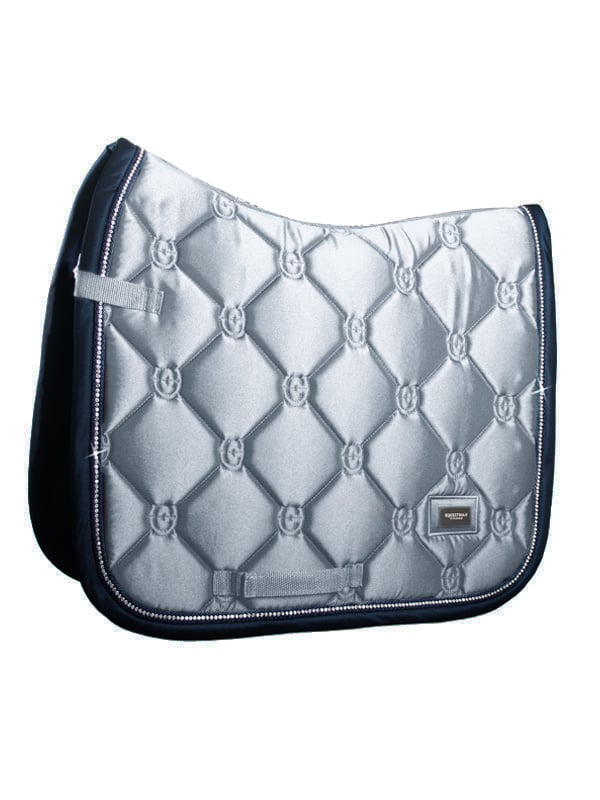 Dressage Saddle Pad Crystal Grey Cob
