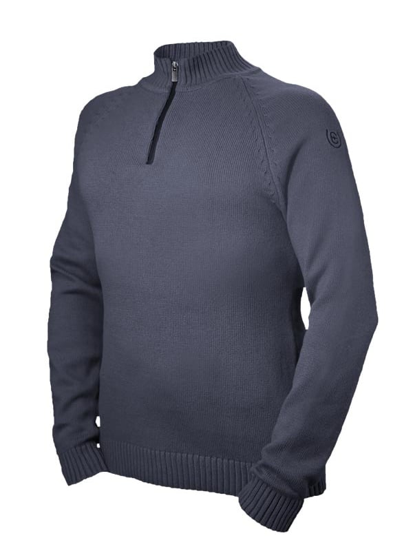 Knitted Half-Zip Top Men Dark Arcus