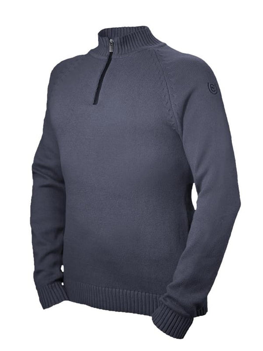 Knitted Half-Zip Top Men Dark Arcus