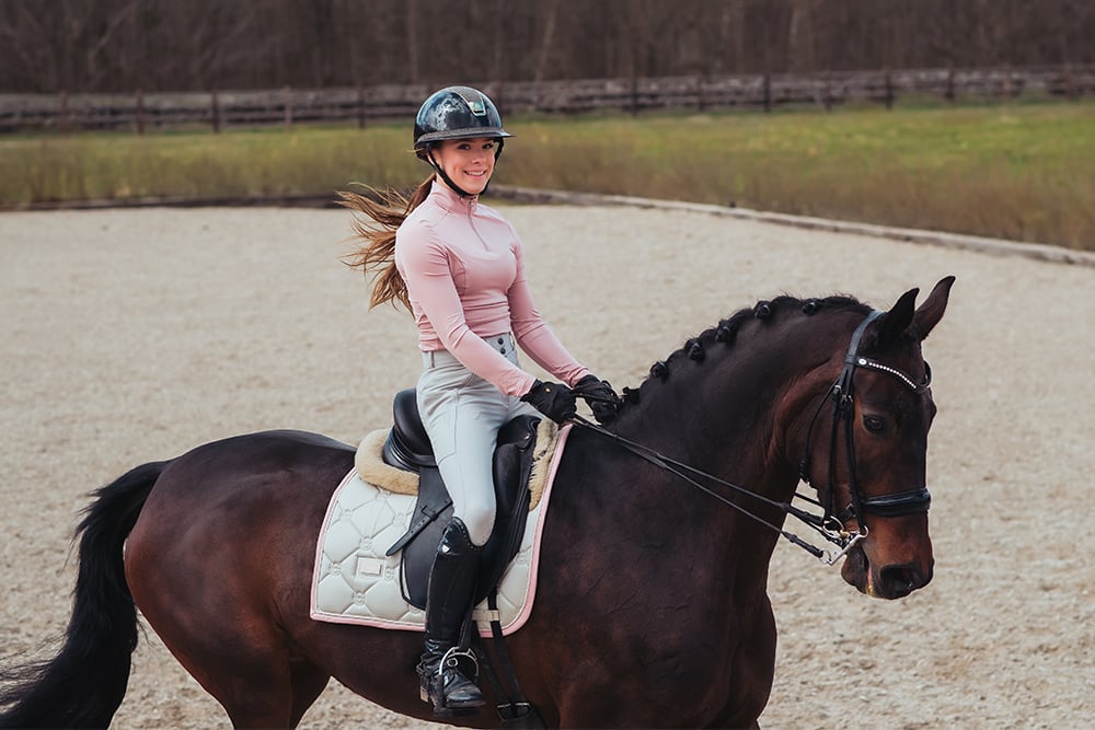 Dressage Saddle Pad Desert Rose Full