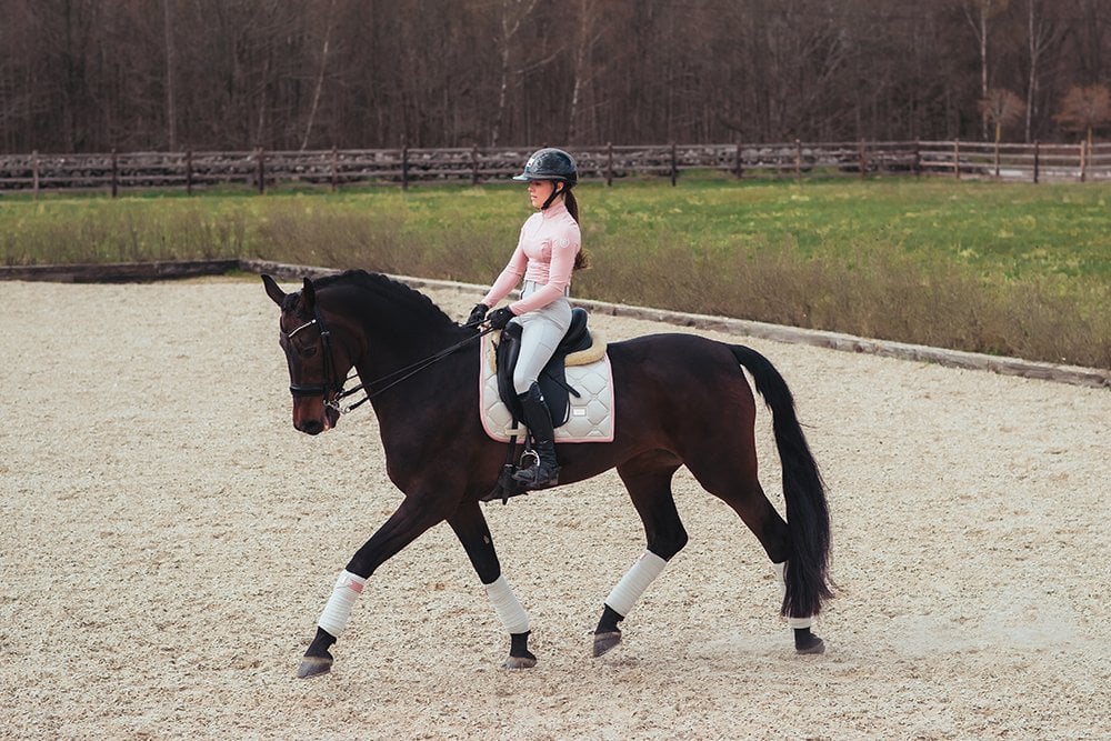 Dressage Saddle Pad Desert Rose Full vue 4