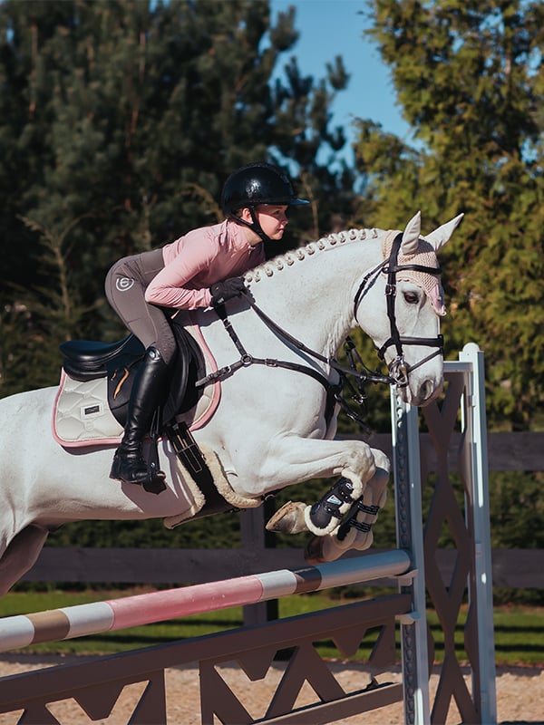 Jump Saddle Pad Desert Rose Pony vue 2