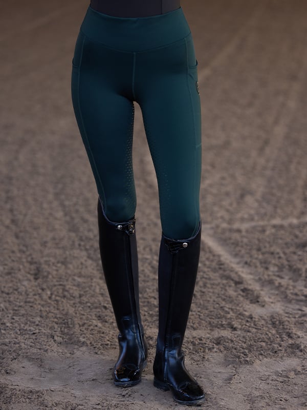 Riding Tights Dressage Movement Dramatic Green vue 5