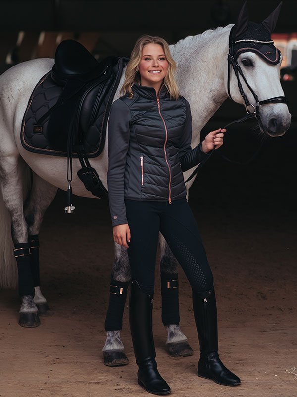 Dressage Saddle Pad Dark Sky Cob vue 2