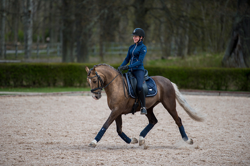 Dressage Saddle Pad Midnight Blue Cob vue 6