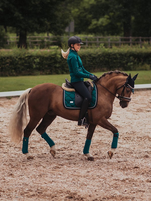 Dressage Saddle Pad Emerald Cob vue 3
