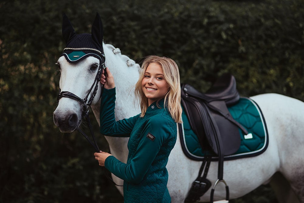 Dressage Saddle Pad Emerald Cob vue 5