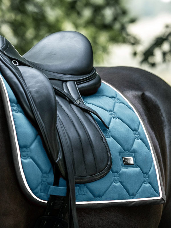 Dressage Saddle Pad Steel Blue Full vue 4